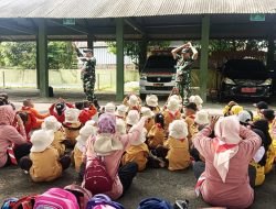 Kodim 0806/Trenggalek Jadi Kelas Kebangsaan, TNI Ajak Anak PAUD Belajar Cinta Indonesia