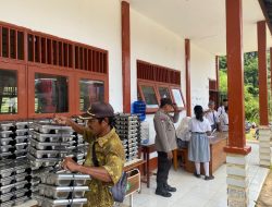 Polsek Meranti Monitoring Pendistribusian Program Makan Bergizi Gratis di Kecamatan Meranti