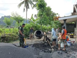 Solidaritas TMMD Malang: Mesin Molen Jadi Saksi Bangun Irigasi Krajan 1A