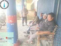 Wujud Polisi Humanis, Personel Polsek Air Besar Sambangi Warga Saat Patroli Siang