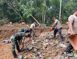 H+12 TMMD Ke-126 KODIM 0601/Pandeglang, Satgas Terus Genjot Pengerasan Jalan Capai Progres 54%