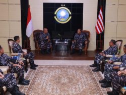 Perkuat Sinergi Operasional, Dankodaeral XIV Sambut Kunjungan Kerja Kadisopslatal Di Sorong
