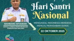 Kadis Perhubungan Kabupaten Malang Bambang Istiawan Ucapkan Selamat Hari Santri Nasional 2025: Santri Garda Moral dan Keteladanan Bangsa