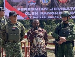 Peresmian Jembatan Gantung Kampung Dal di Kabupaten Nduga