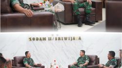 Pangdam II/Sriwijaya Terima Kunjungan Dirsen Pussenkav Bahas Rencana Pengawasan di Yonkav 5/DPC