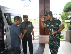 Danrem 044/Gapo Sambut Koorsahli Kasad Dalam Rangka Wasev TMMD ke-126