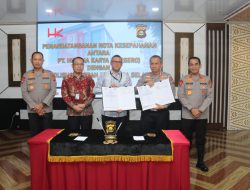Polda Sumsel dan PT Hutama Karya Tandatangani MoU Keselamatan Lalu Lintas Jalan Tol