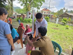 TMMD Wujudkan “Membangun Manusia” Lewat Gerakan Aktifkan Posyandu di Desa Lebakharjo