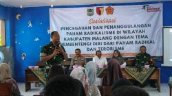Pencerahan Kebangsaan di Tengah TMMD: Kapten Arh Zainuri dan Kapolsek Ampelgading Lindungi Generasi Muda dari Radikalisme