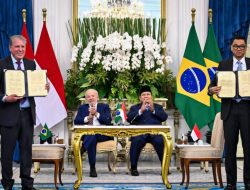 Presiden Prabowo dan Presiden Republik Federasi Brasil Luiz Inácio Lula da Silva Menyaksikan Penandatanganan dan Pertukaran Memorandum