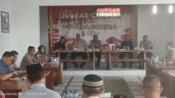 Ditlantas Polda Sultra Ikuti Giat Jumat Curhat Bersama Masyarakat Kelurahan Baruga