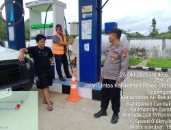 Polsek Air Besar Gelar Patroli ke SPBU, Pastikan Ketersediaan BBM Aman dan Kondusifitas Terjaga