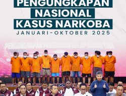 Polri Melalui Bareskrim Polri dan Polda Jajaran Berhasil Mengungkap 38.934 Kasus Narkoba Sepanjang Periode Januari-Oktober 2025