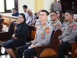 Kapolda Maluku Silaturahmi Bersama Jemaat GPM di Gereja Eden Kudamati, Sampaikan Pesan Kamtibmas