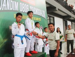 Semangat Juang Atlet Muda Menggelora di Kejuaraan Karate Dandim 0806/Trenggalek pada HUT ke-80 TNI