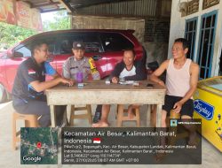 Bhabinkamtibmas Sambangi Warga, Sampaikan Pesan Kamtibmas dan Kedekatan Polri dengan Masyarakat