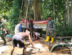 Satgas TMMD 126 Lebakharjo Kejar Target Pembuatan Drainase Bersama Warga