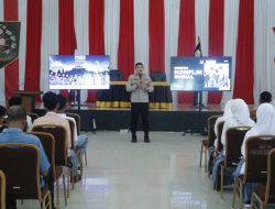 Samapta Polda Maluku Gelar Patroli Kota Presisi Sambangi SMAN 7 Ambon Sosialisasi Bahaya Tawuran Pelajar