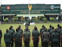 Kodim Sragen Laksanakan Upacara Bendera Peringati Hari Sumpah Pemuda Ke-97