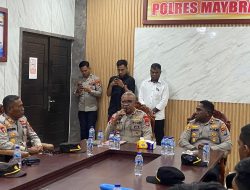 Wakapolda Papua Barat Daya Laksanakan Anev Kinerja Bersama Jajaran Polres Maybrat