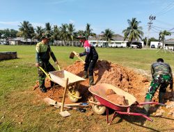 Kodim 0418/Palembang Percepat Pembangunan Area Parkir untuk Tingkatkan Fasilitas dan Kenyamanan