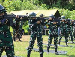 Denmako Koarmada III Latih Kemampuan Dasar Prajurit Melalui Latihan Menembak