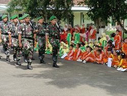 Kodim 0806/Trenggalek Hadir Ditengah Keceriaan Outing Class PAUD Gugus 4 Gandusari
