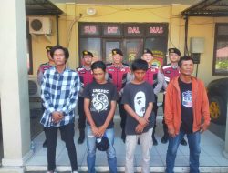 Polda Sumsel Amankan Empat Terduga Pelaku Pungli di Pasar 16 Palembang