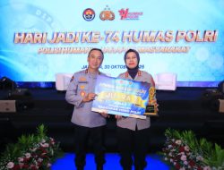 Polda Maluku, Raih Juara 1 Penilaian SPIT dan Juara 3 Lomba Kreatif Polri Kategori Keaktifan Video Polri Zona C, Pada Puncak Acara HUT Humas Polri