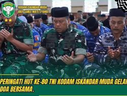 Kasdam Iskandar Muda Pimpin Ziarah Nasional HUT ke-80 TNI di Taman Makam Pahlawan Banda Aceh