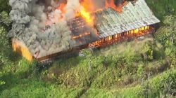 KKB Bakar Bangunan SMP Negeri Kiwirok, Satgas Ops Damai Cartenz dan TNI Berhasil Pukul Mundur Pelaku
