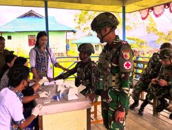 Edukasi Kesehatan Satgas Yonif 521/DY Pos Eragayam dengan Instansi Puskesmas