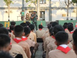 Dandim 0418/Palembang Letkol Arh Erik Novianto, S.Sos Pimpin Apel Peserta Persami di Lapangan Makodam II/Sriwijaya