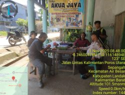 Siang yang Aman dan Akrab, Polsek Air Besar Patroli Sekaligus Sapa Masyarakat