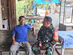 Komsos Humanis, Babinsa Gali Informasi dan Serap Aspirasi Warga Secara Langsung