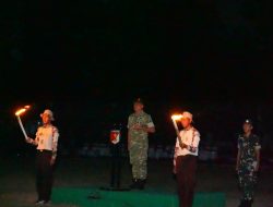 Kobaran Semangat di Malam Api Unggun, Pangdam XXIII/Palaka Wira Bangkitkan Jiwa Bela Negara Kadet Muda