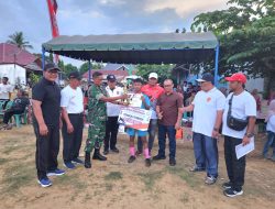 Danpos Ramil Muara Dua Hadiri Penutupan Liga Silaturahmi Pemuda Cup Gampong Meunasah Mesjid