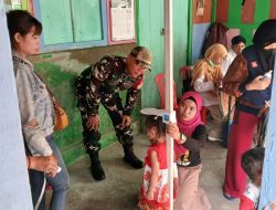 Peran Aktif Babinsa Danukusuman Dalam Wujudkan Balita Sehat, Melalui Posyandu Balita