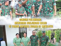 Dandim Palembang Dampingi Kasad Kunjungi Taman Aspirasi Kodam II/Sriwijaya