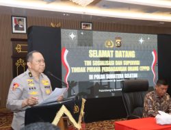 Komitmen Nyata, Polda Sumsel Gencarkan Sosialisasi dan Pengawasan TPPO