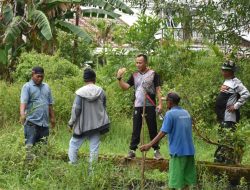 Kasdim 0418/Palembang Tinjau Lahan Rencana Pembangunan Koperasi Merah Putih di Srimulya