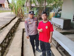 Ciptakan Situasi Tetap Kondusif, Kanit Samapta Polsek Kuala Behe Sambangi Warga Dialogis Kamtibmas