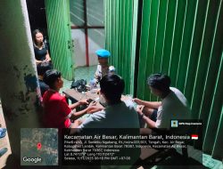 Patroli Malam Tingkatkan Kamtibmas, Polsek Mandor Ajak Warga Lebih Peduli Lingkungan