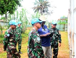 Dukung Uji Kesiapan Operasional Satuan, Satgas Kompi Zeni TNI Konga XX-V MONUSCO Laksanakan Operational Readiness Inspections