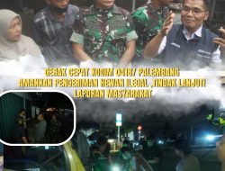 Gerak Cepat Kodim 0418/Palembang Amankan Pengiriman Hewan Ilegal, Tindak Lanjuti Aduan Masyarakat