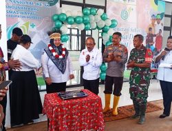 Babinsa Koramil 1707-02/Merauke Hadiri Peresmian Puskesmas Proto Taip di Kampung Wayau