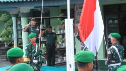 Pimpin Upacara Bendera 17-an. Komandan Kodim 0808/Blitar Bacakan Amanat KASAD