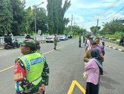 Kodim 0724/Boyolali Amankan Kunjungan Kerja Presiden RI ke-8 Prabowo Subianto di Solo Raya