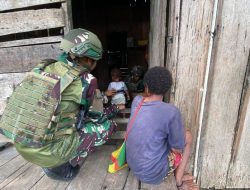Binter Terbatas Satgas 521/DY Hadir di Tengah Masyarakat di Distrik Benawa