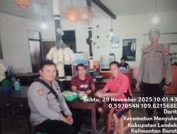 Personil Polsek Menyuke Laksanakan Patroli Siang Hari